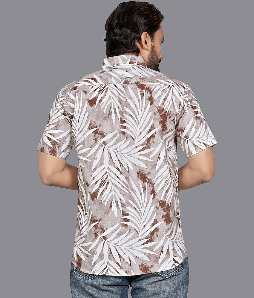 ADWYN PETER 100% Cotton Regular Fit Printed Half Sleeves Men's Casual Shirt - Multicolor 6 ( Pack of 1 ) view 2