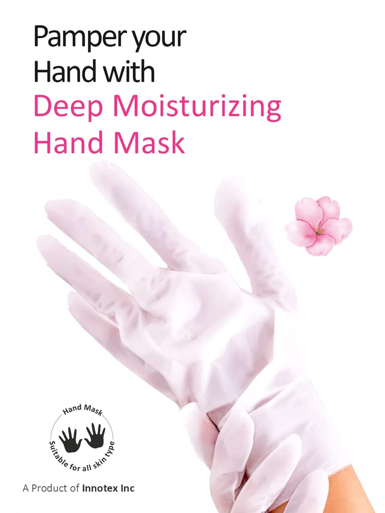Masking Hand Hydration Gloves for Deep Moisturising, Brightening, Remove dull, dry skin, Softens nails and cuticles, Spa at Home, Hand Mask for Soft and Silky Hands 20g (pack of 1) view 2