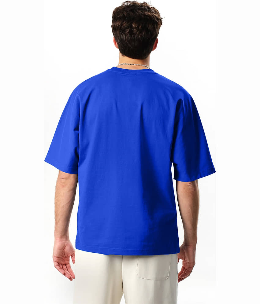 Leotude Men Cotton Blend Oversized Fit Printed T-Shirt ( Multicolor1 ) view 2