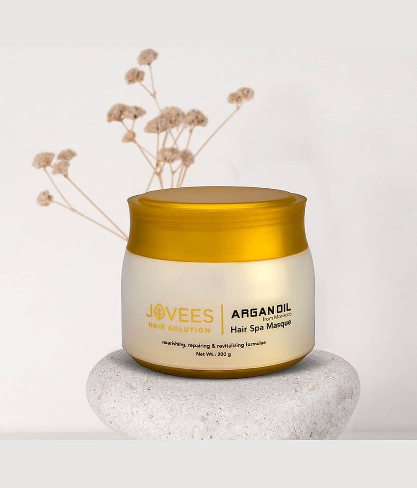 Jovees Herbal Argan Oil Hair Spa Masque Gives Shiny and Smooth Hair For All Hair Types 200G view 2