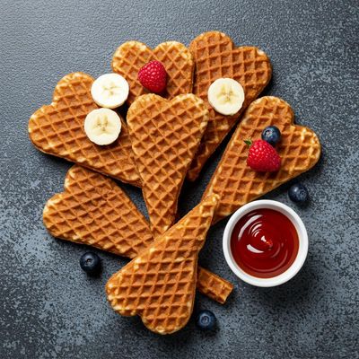 Heart Waffle Sticks