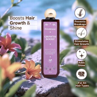 FreshLuxe Growth Boost Shampoo, Onion Rosemary, Strengthens Hair Promotes Growth, Unisex, 200ml view 2