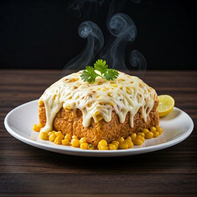 Cheese Corn Dahi Toast
