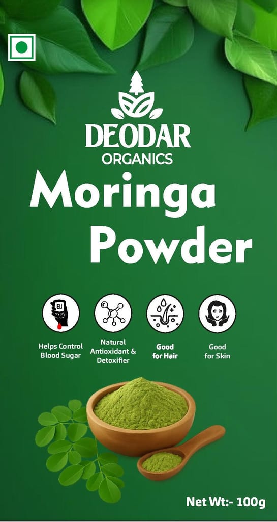 Deodar Organics Moringa Powder – Natural & Nutrient-Rich