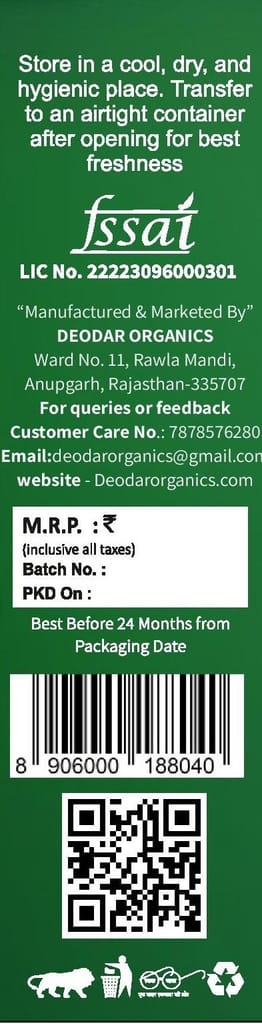 Deodar Organics Moringa Powder – Natural & Nutrient-Rich view 2