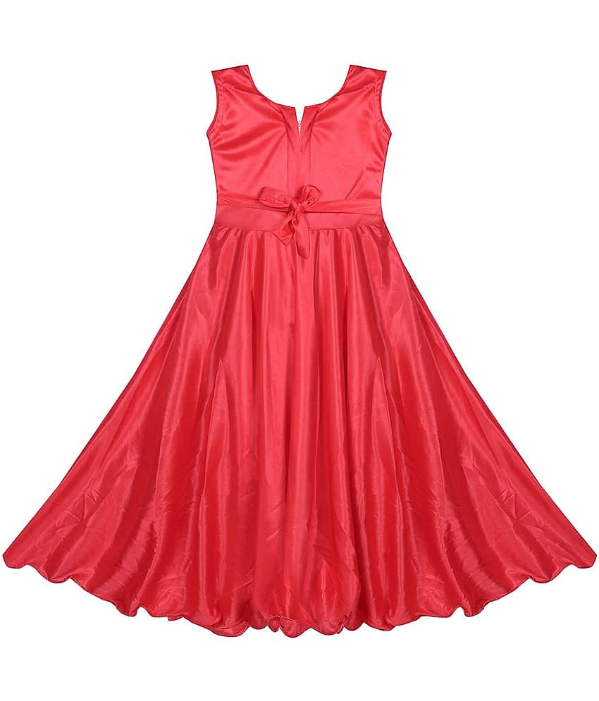 9stiches Satin Dress For Girls ( Pack of 1 , Pink ) view 2