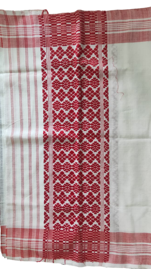 ASSAMESE TRADITIONAL HANDWOVEN SMALL GAMOSA view 2