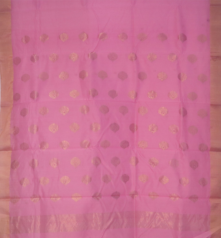 Handloom Chanderi Silk Cotton Saree view 2