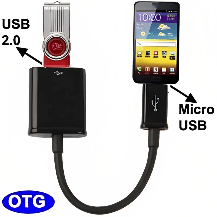 A.R.M GOLD WIRED OTG AP-22 MICRO USB TO TYPE A FEMALE view 2