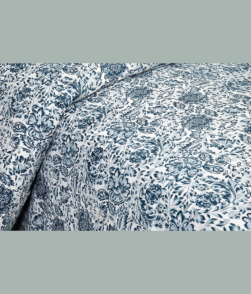 CLOTHORO Cotton 1 Double King Bedsheet with 2 Pillow Covers ( Multicolor ) view 2