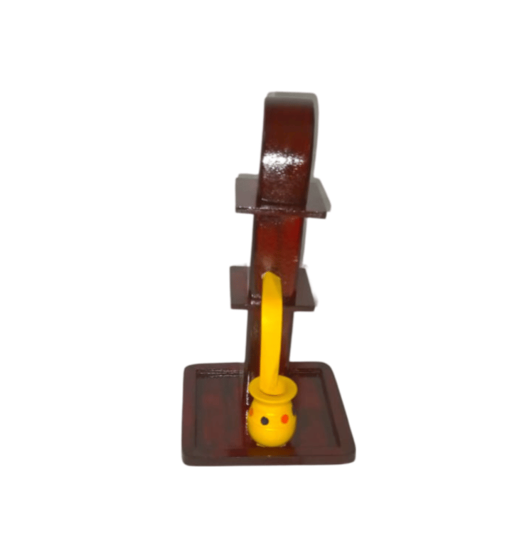 Wooden Hand Water Pump - Traditional Indian Village Style view 2
