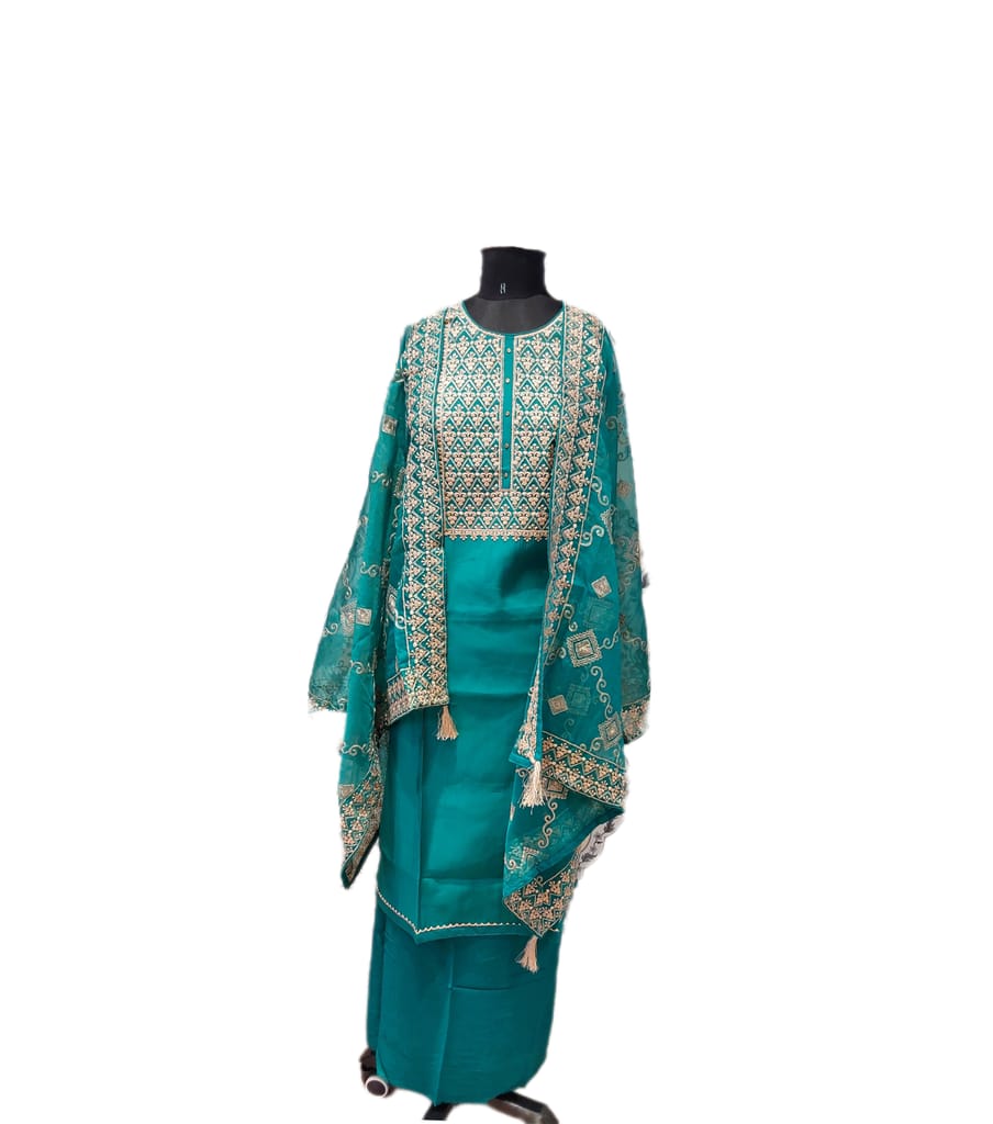 Gulmohur Modal Embroidered Suit view 2