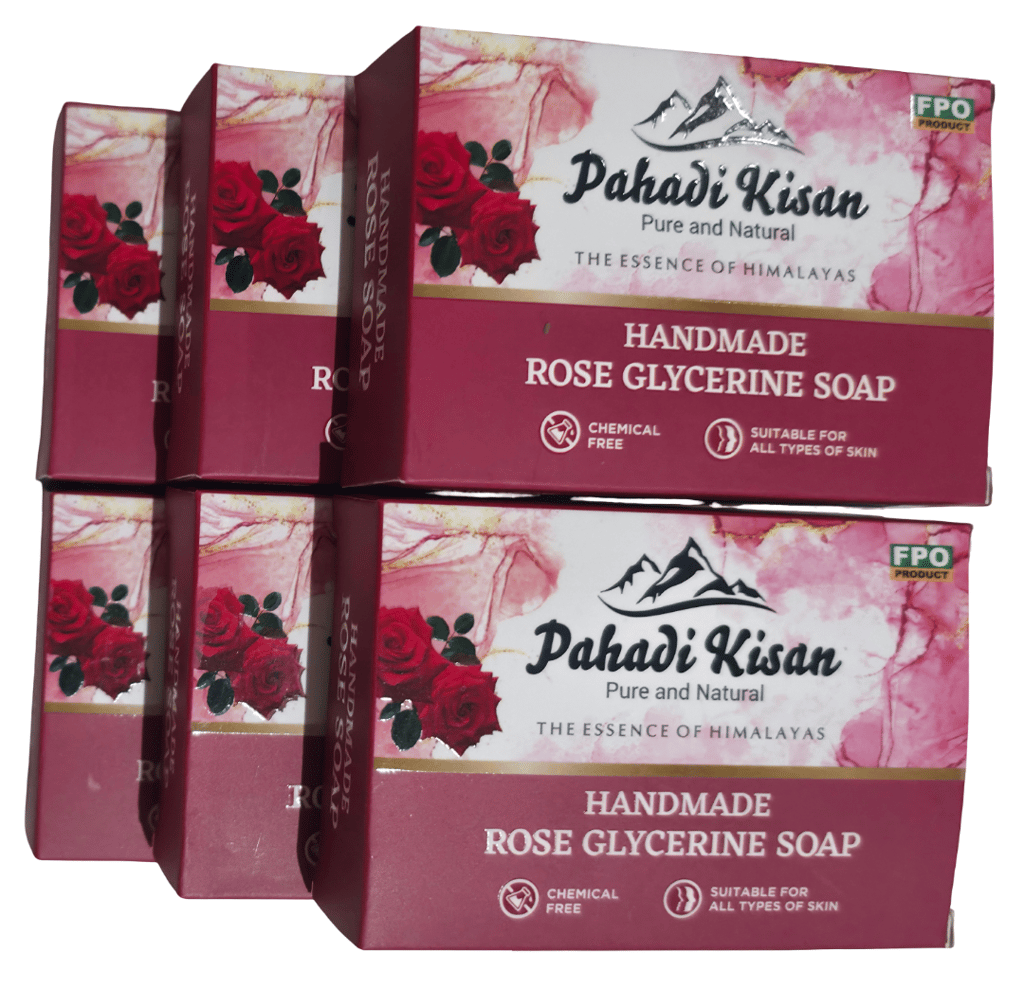 Rose Glycerine Soap (Pack of 6) view 2