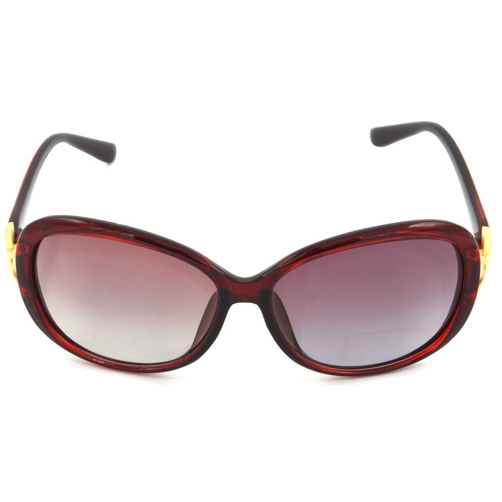 Hrinkar Pink Rectangular Sunglasses Brands Red Frame Polarized Goggles for Women - HRS444-RD-PNK view 2