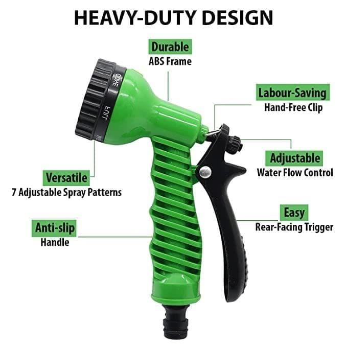 Store4 Hope 7 Pattern High Pressure Garden Hose Nozzle Water Spray Gun view 2