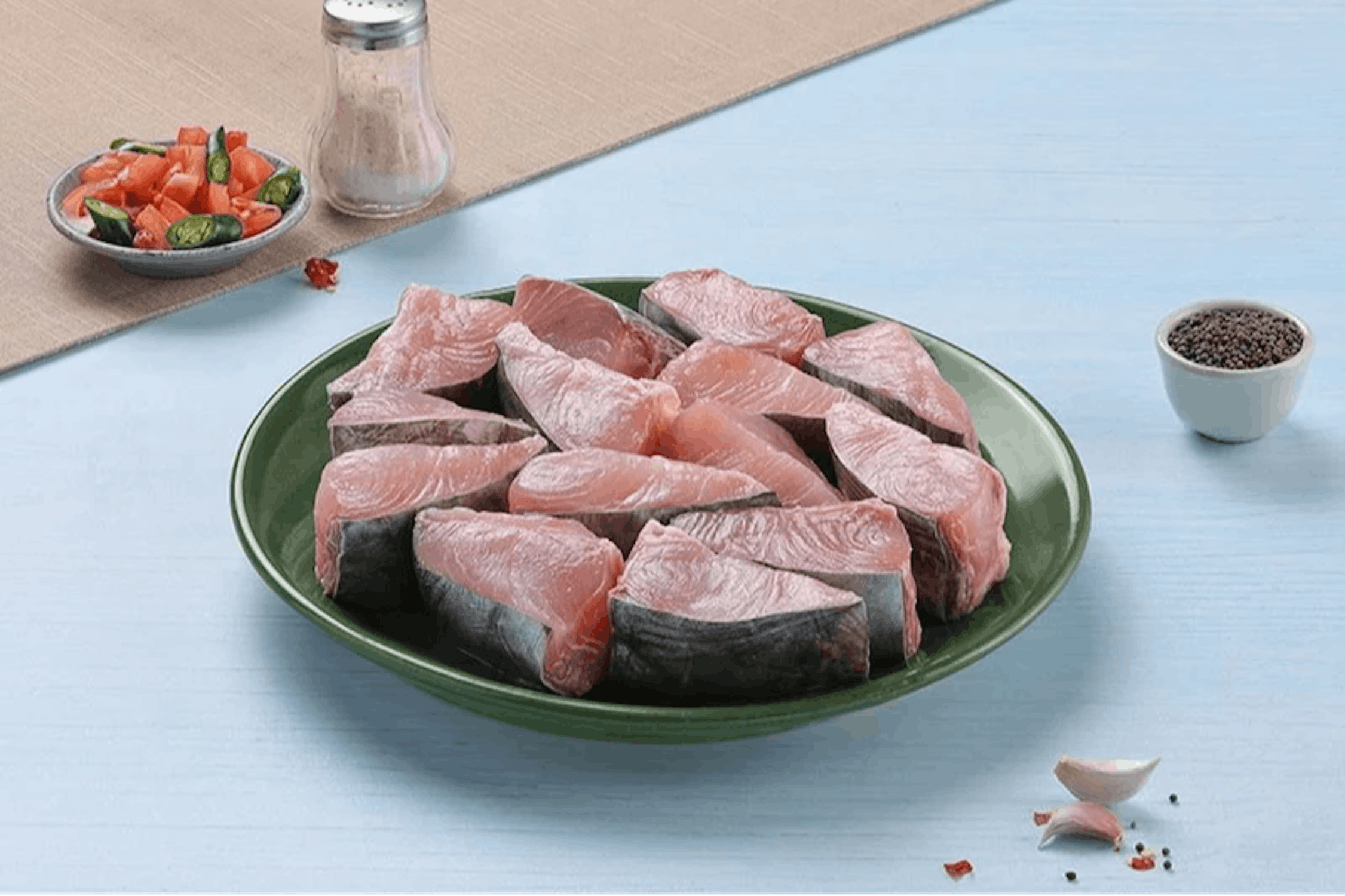 Seer Fish / King Fish / Surmai / Neymeen / Vanjaram / (4kg to 10kg)-Steak - 500gms Pack view 2