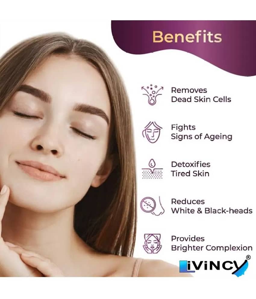 LIVINCY Anti-ageing Facial Scrub For Men & Women ( Pack of 1 ) view 2
