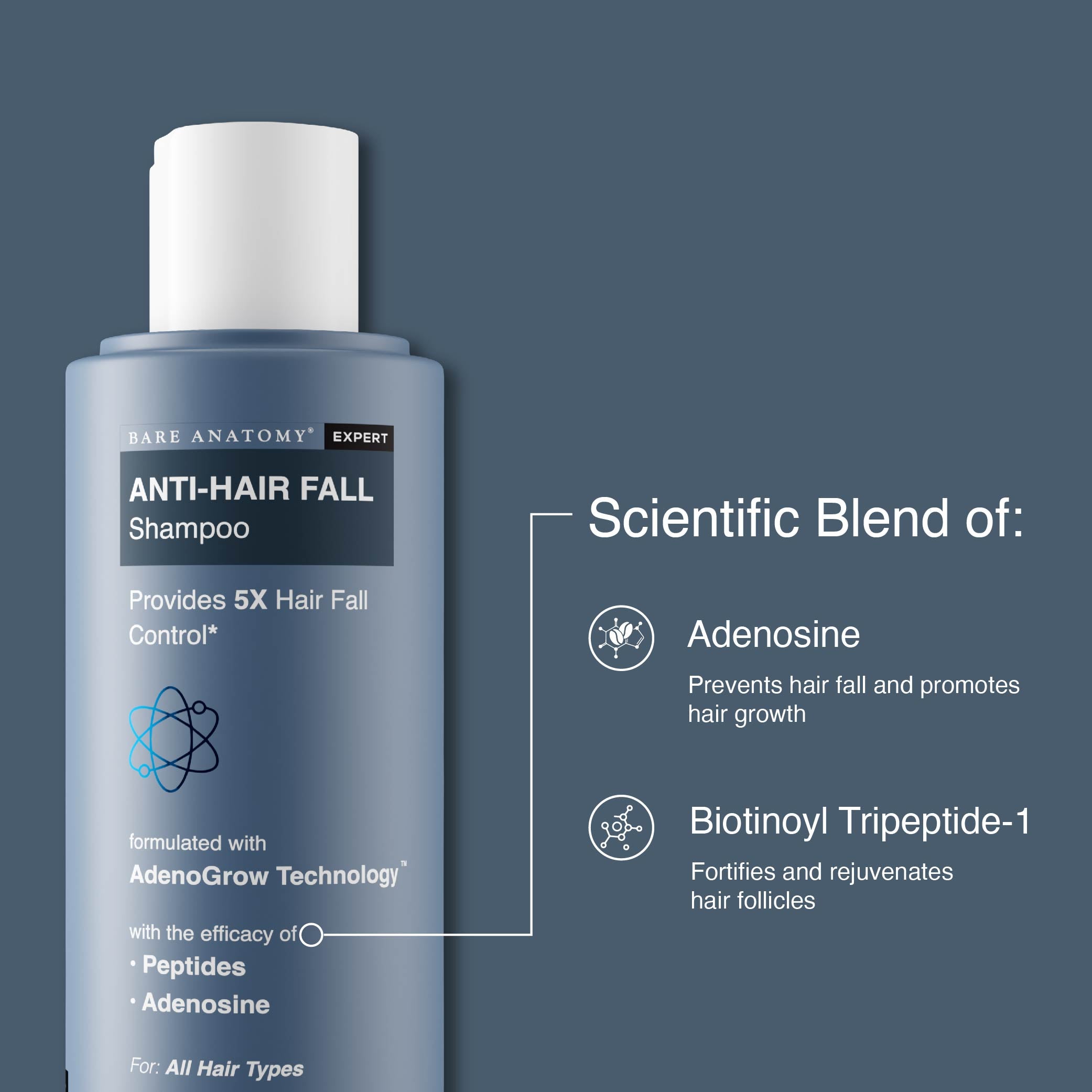 Hair Fall Control Shampoo with Peptides view 2