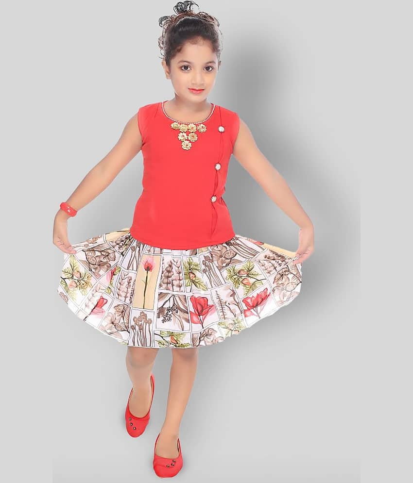 Zadmus Pack of 1 Baby Girls Cotton Blend Dresses ( Pink )