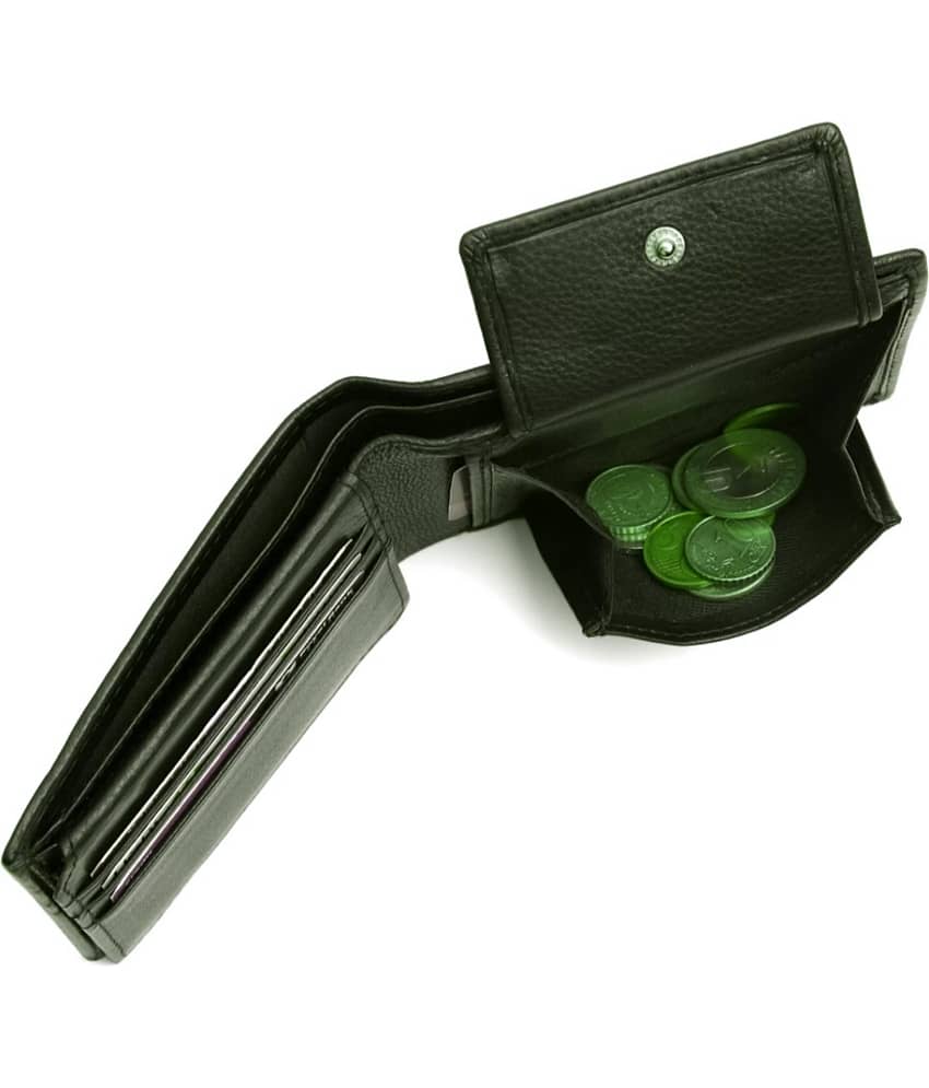 HIDEFLIX Leather Solid Men's Regular Wallet With 7 Slots For Card ( Green , Pack of 1 ) view 2