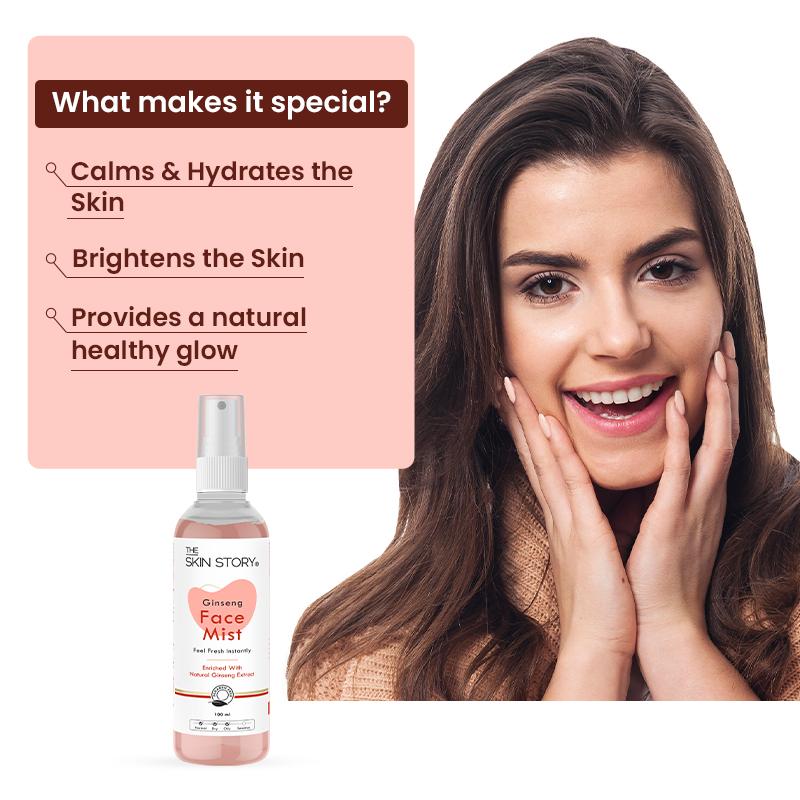 Ginseng Face Mist With Witch Hazel, Soothing, Moisturizing & Anti-Inflammatory (100 ML) view 2