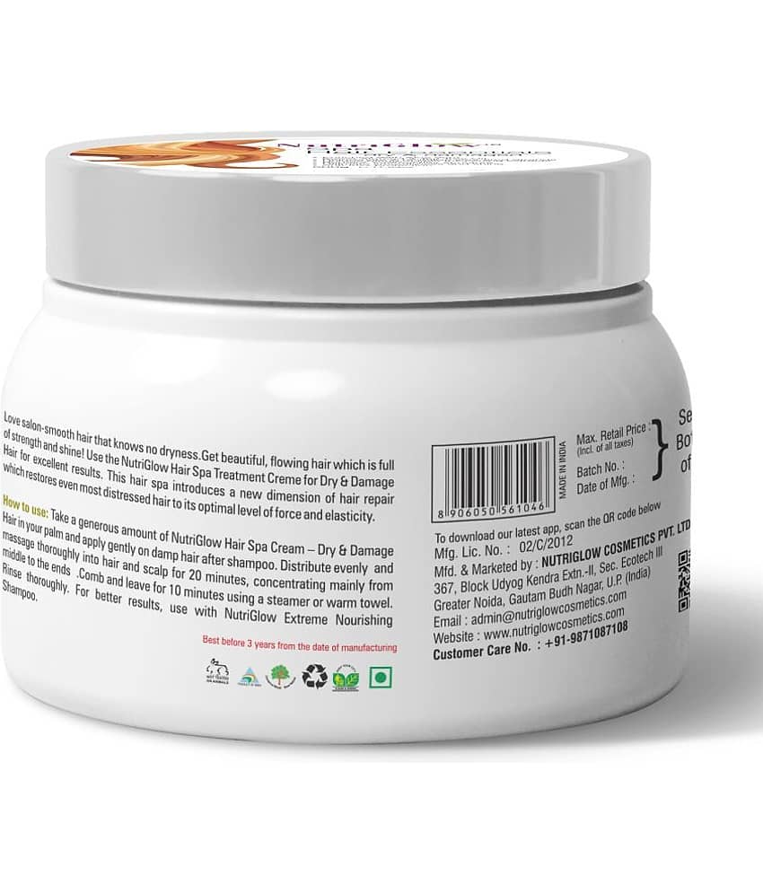 NutriGlow Hair Spa Cream with Damage Reverse & Moisture Lock Formulation for Dry & Damaged Hair - 300gm view 2