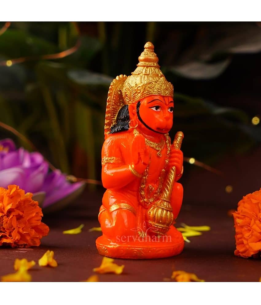ServDharm Resin Lord Hanuman Idol ( 12.25 cm ) view 2
