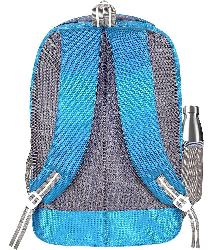 FLYSACK Light Blue PU Backpack ( 40 Ltrs ) view 2