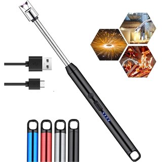 WildProducts USB Rechargeable Plasma Arc Lighter | Windproof Plastic & Stainless Steel, 360 Flexible Neck