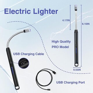 WildProducts USB Rechargeable Plasma Arc Lighter | Windproof Plastic & Stainless Steel, 360 Flexible Neck view 2
