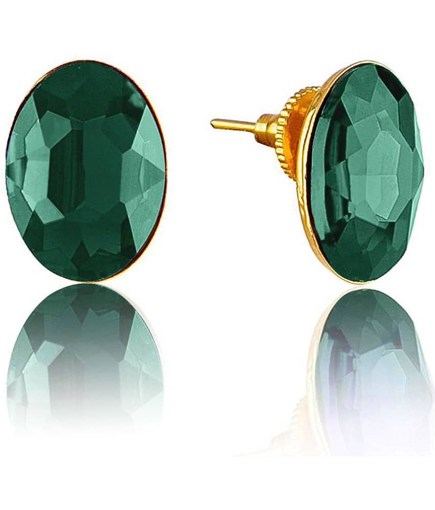 Crystal Pendant and Earrings Set for Women & Girls (Green) view 2