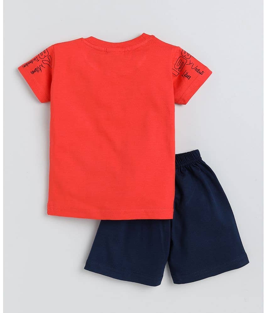Mars Infiniti Pack of 3 Boys Cotton T-Shirt & Shorts Set ( Light Blue ) view 2