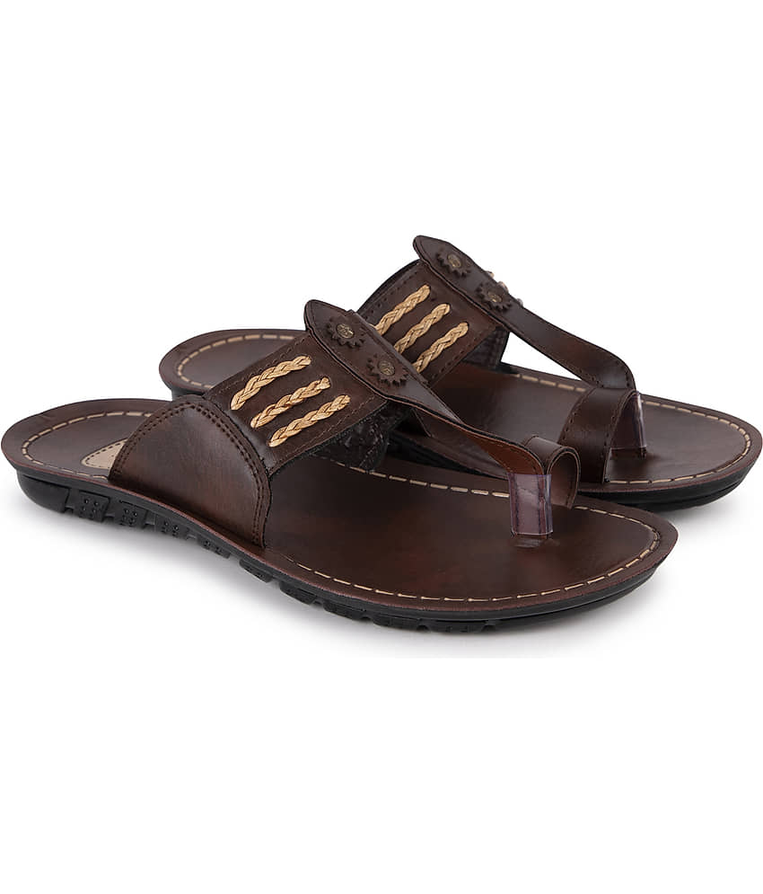 PU-SPM Brown Men's Daily Slipper view 2