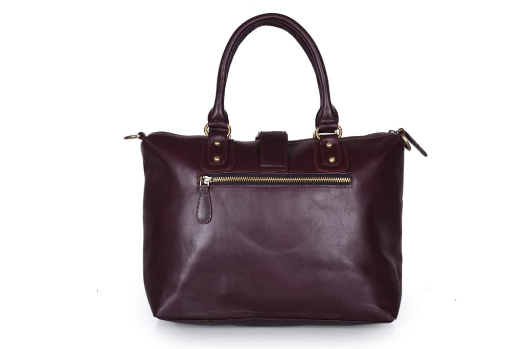 Joyait Leather Handicraft - Top Grain Cowhide Leather, 16 Leather Ladies' Laptop Briefcase view 2