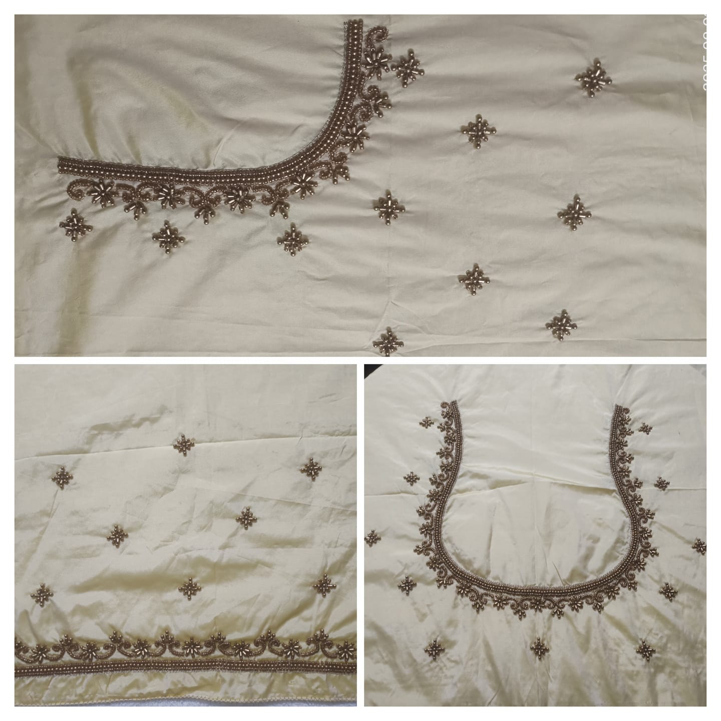 Hand Embroidery blouse piece 1 meter view 2