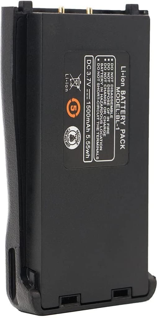 NOVEL BL-1 3.7V 1500mAh Lithium-Ion Rechargeable Battery Pack | Compatible with Baofeng Walkie Talkies, Portable Communication Devices and Equipment