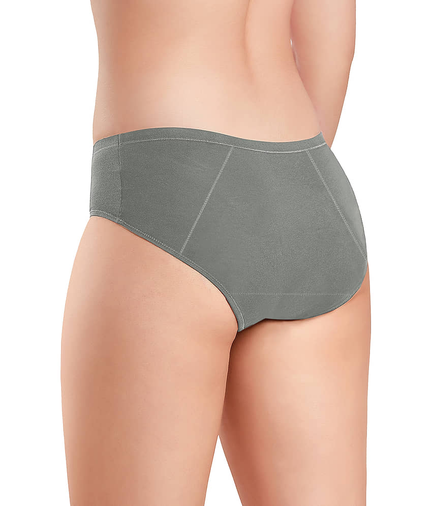 Sonari Pack of 1 Modal Period Panty For Women ( Dark Grey ) view 2