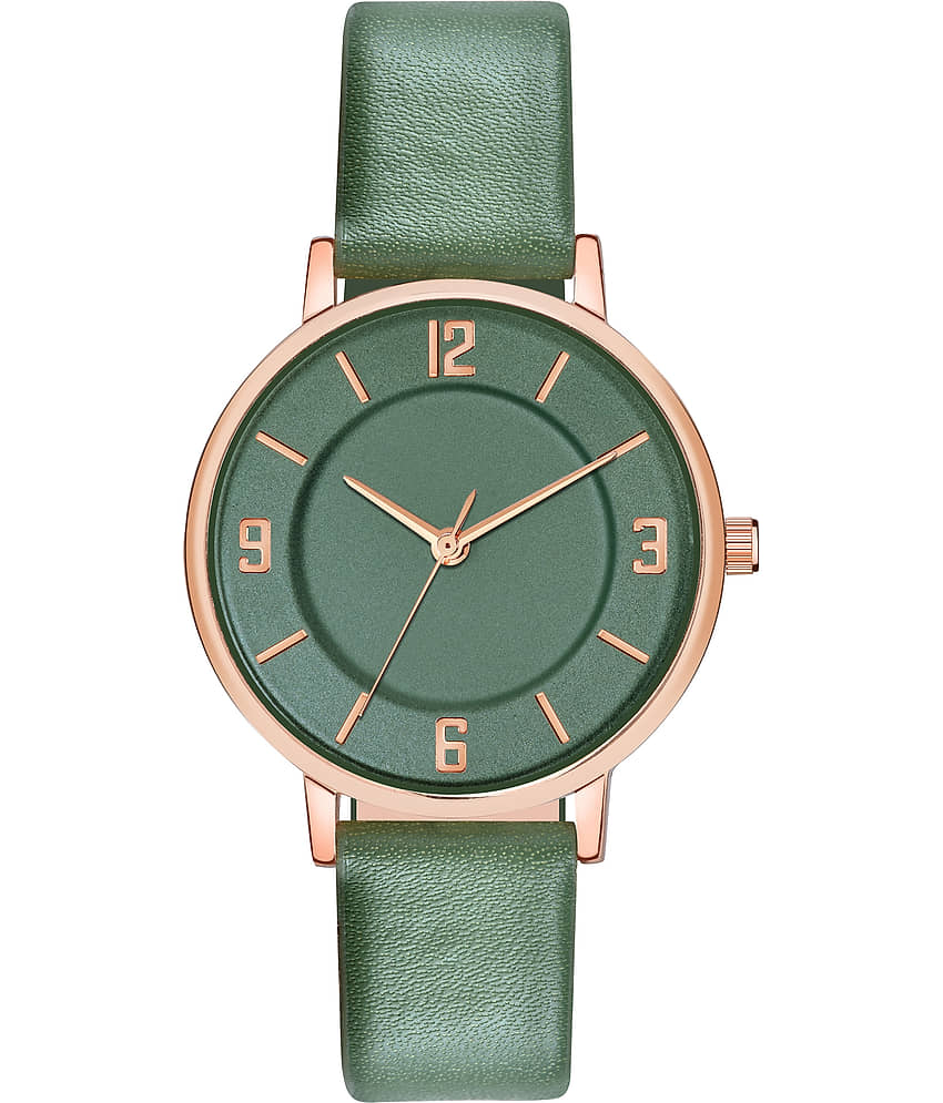 Trex Green PU Analog Womens Watch view 2