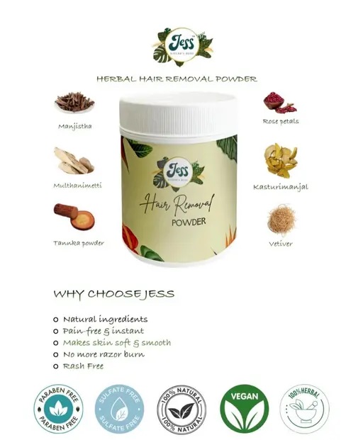 Herbal Hair Removal Powder 50 Gms view 2