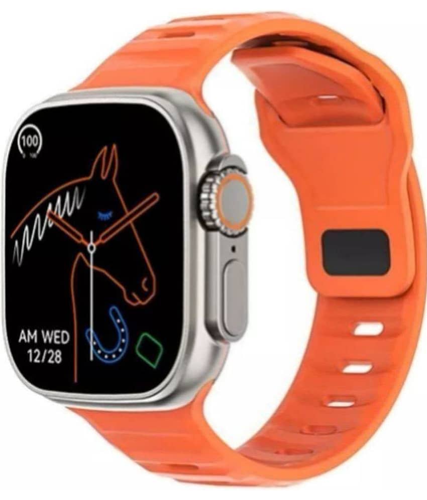 VEhop - BLAZE ULTRA 2.0" Inch IPS Display Orange Smart Watch view 2