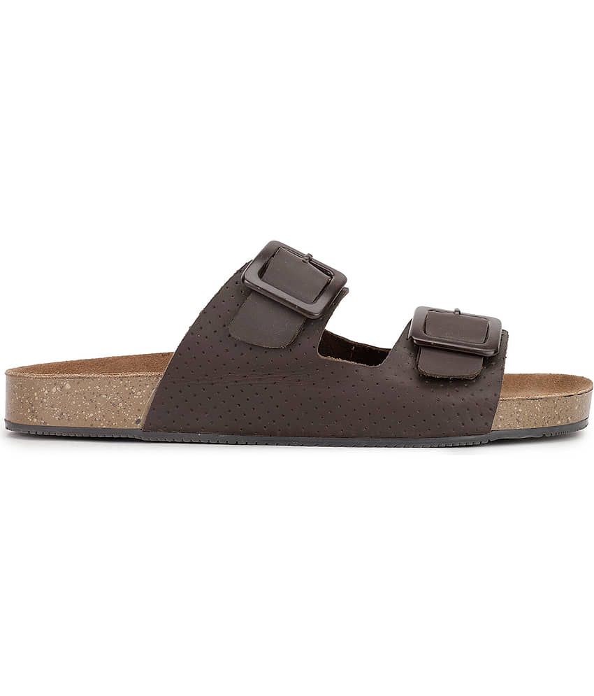 Bata - Brown Men's Sandals view 2