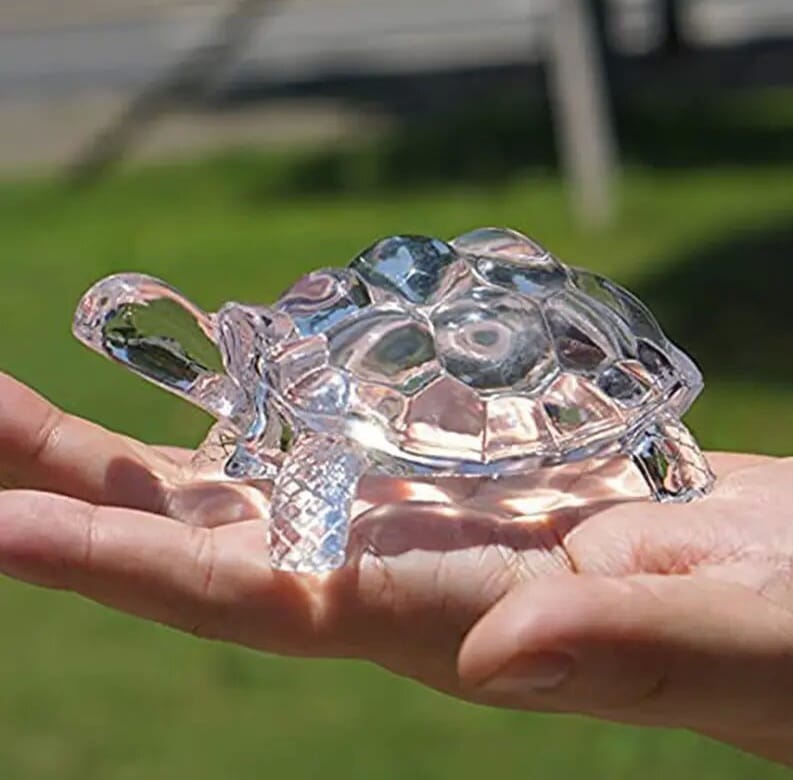 Home Decor Gemstones Crystal Tortoise view 2
