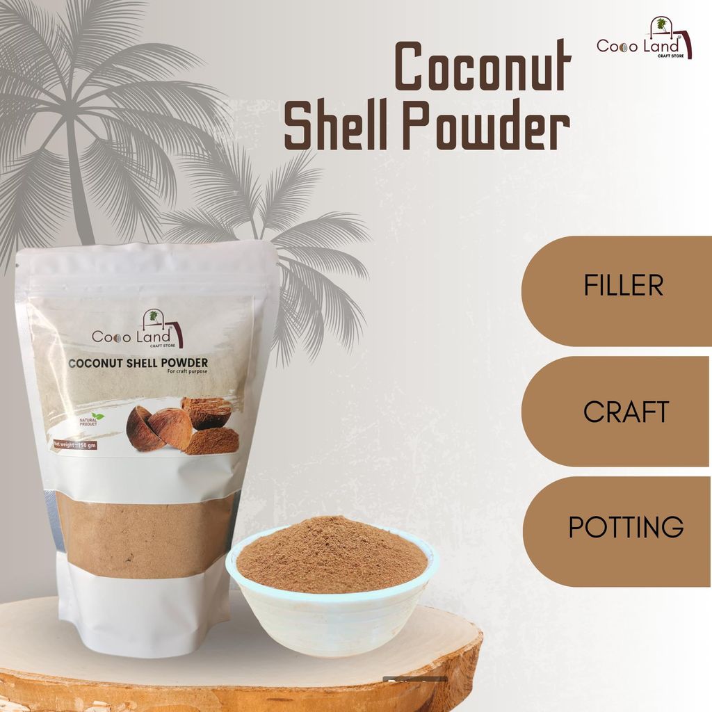 CocoLand Coconut Shell Powder 150 g Pack / For Craft Making view 2
