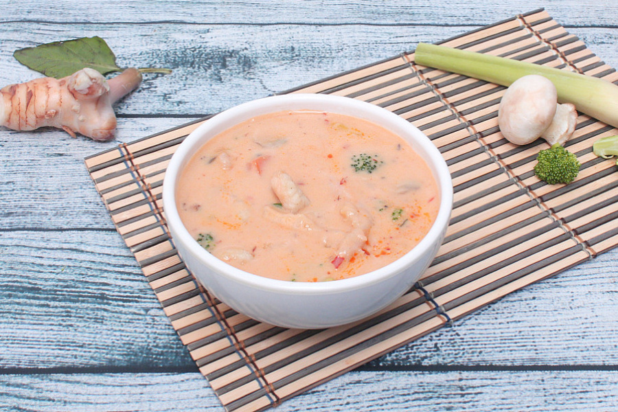 Chicken tom kha soup