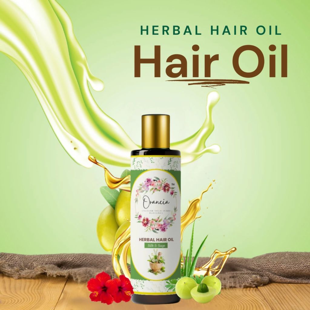 Orancia 17 Herbs Herbal Hair Oil | Repairs Dry Scalp, Boosts Hair Health | Ayurvedic Solution for Strong, Healthy Hair | Suitable for All Hair Types | 200ml view 2