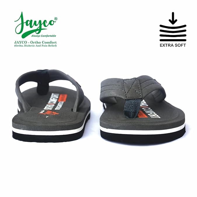 Jayco Extra Soft Ortho Care Diabetic & Orthopedic Slippers || Skid Resistant || Lightweight || Comfortable Footbed view 2