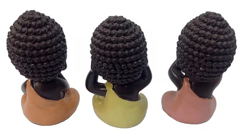 Set of 3 Wise Buddhas Figurines view 2