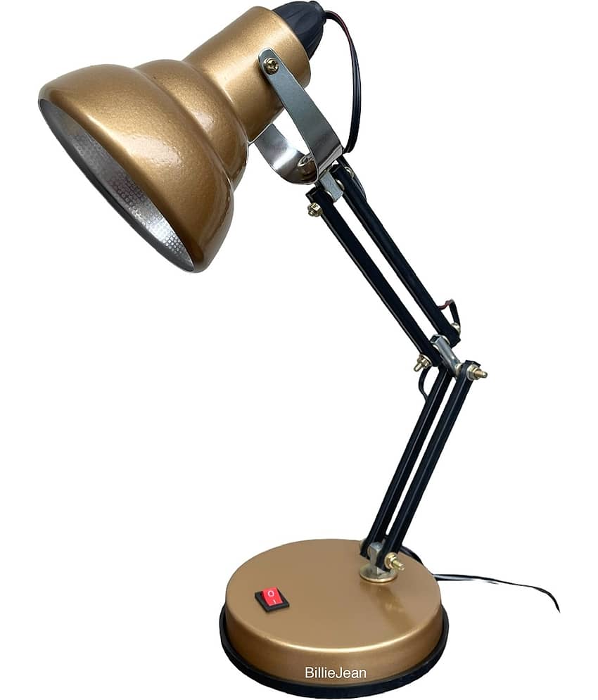 BillieJean Gold Study Table Lamp ( Pack of 1 ) view 2