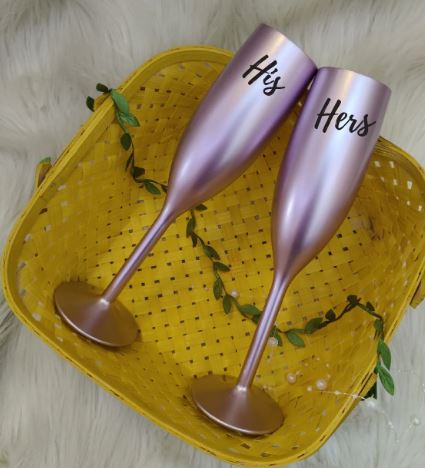 Stallion Barware Lilac Flute Glass