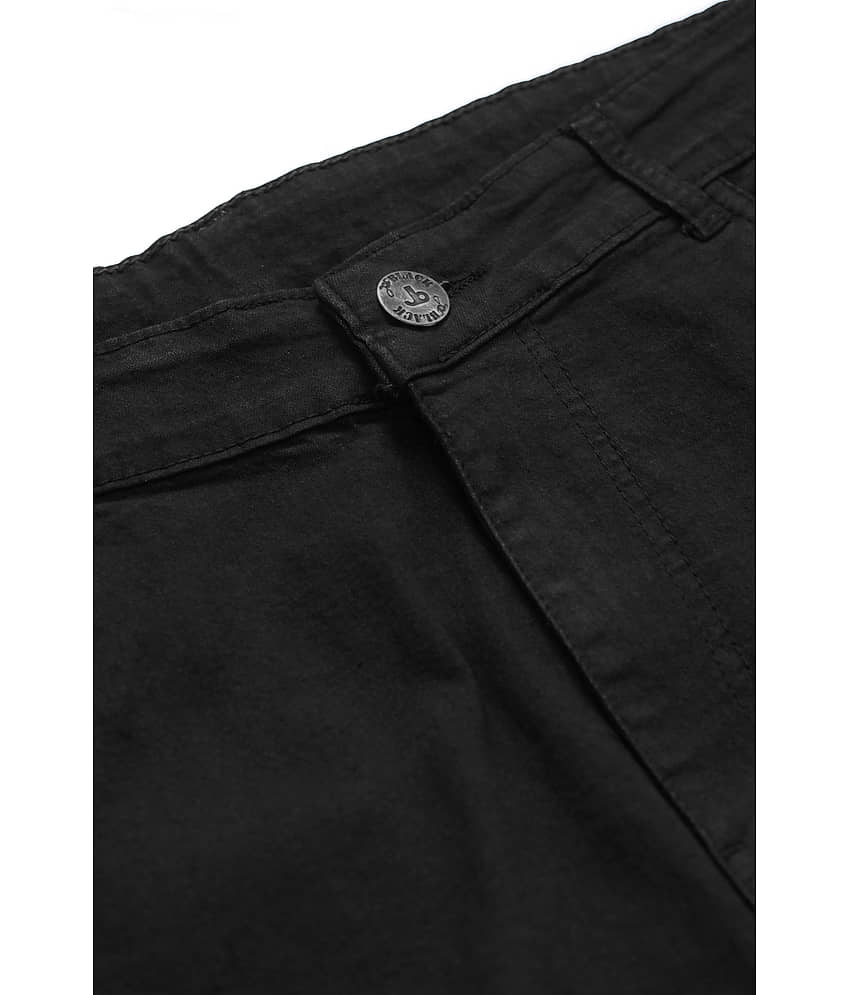 JB JUST BLACK Regular Fit Cuffed Hem Men's Jeans - Black ( Pack of 1 ) view 2